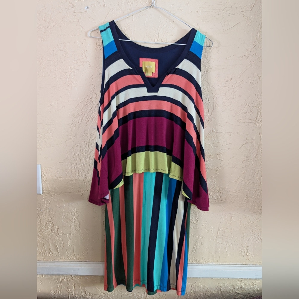Maeve Anthropologie Multi-color Striped Dress